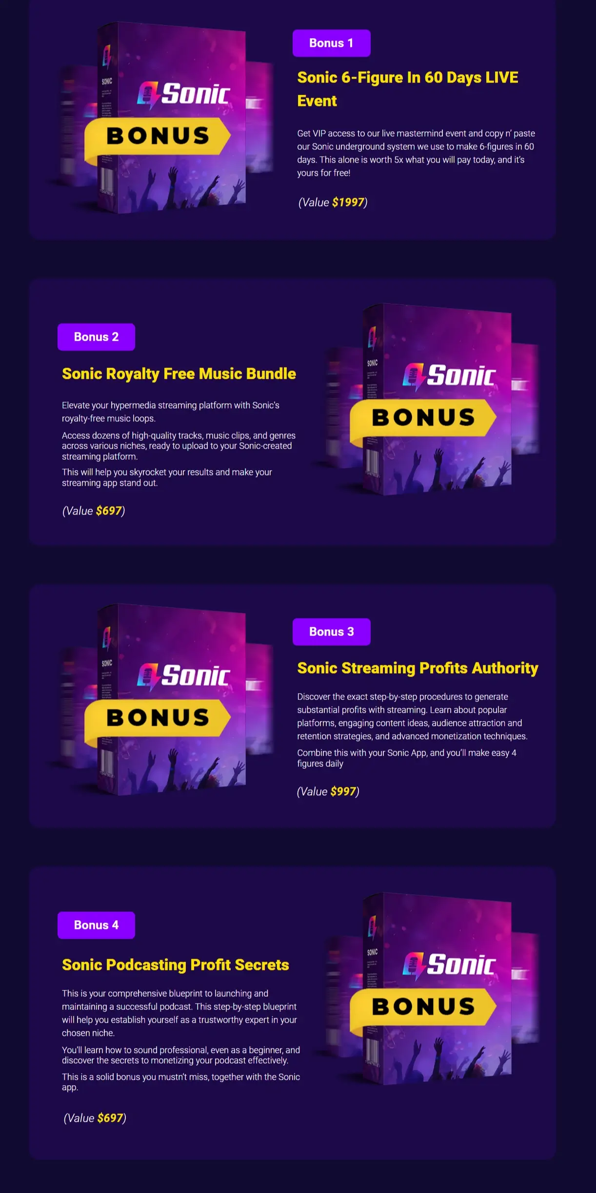 Sonic Review Free Bonus