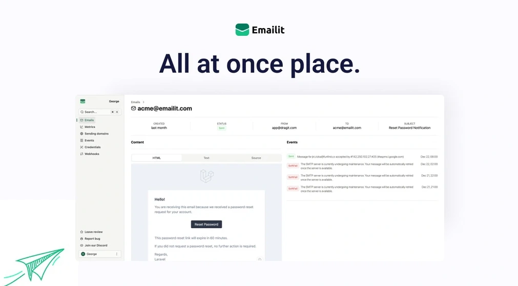 Emailit Review Features