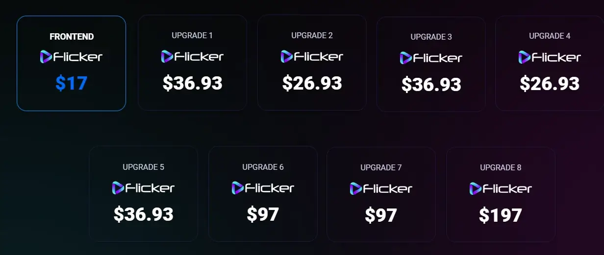 Flicker Review Pricing & OTOS